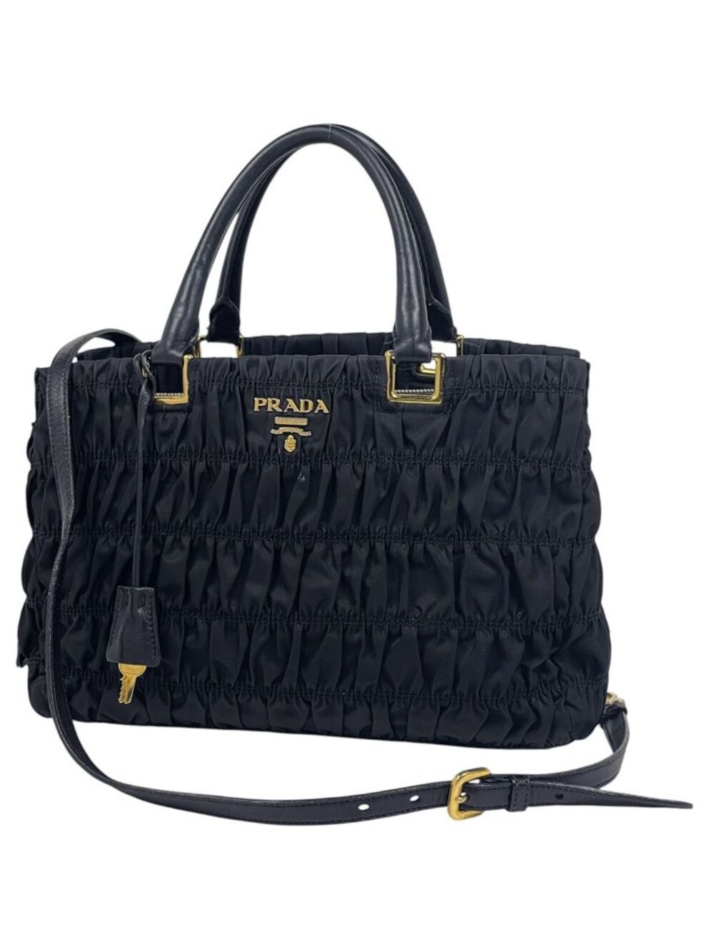 Prada Handbag 2-Way Nylon Nero